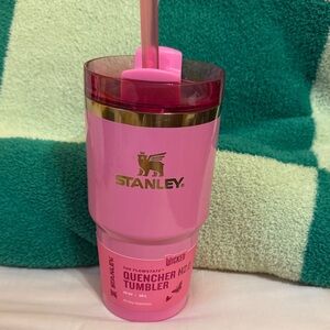 Stanley WICKED Pink Insulated Quencher Tumbler with Gold Logo